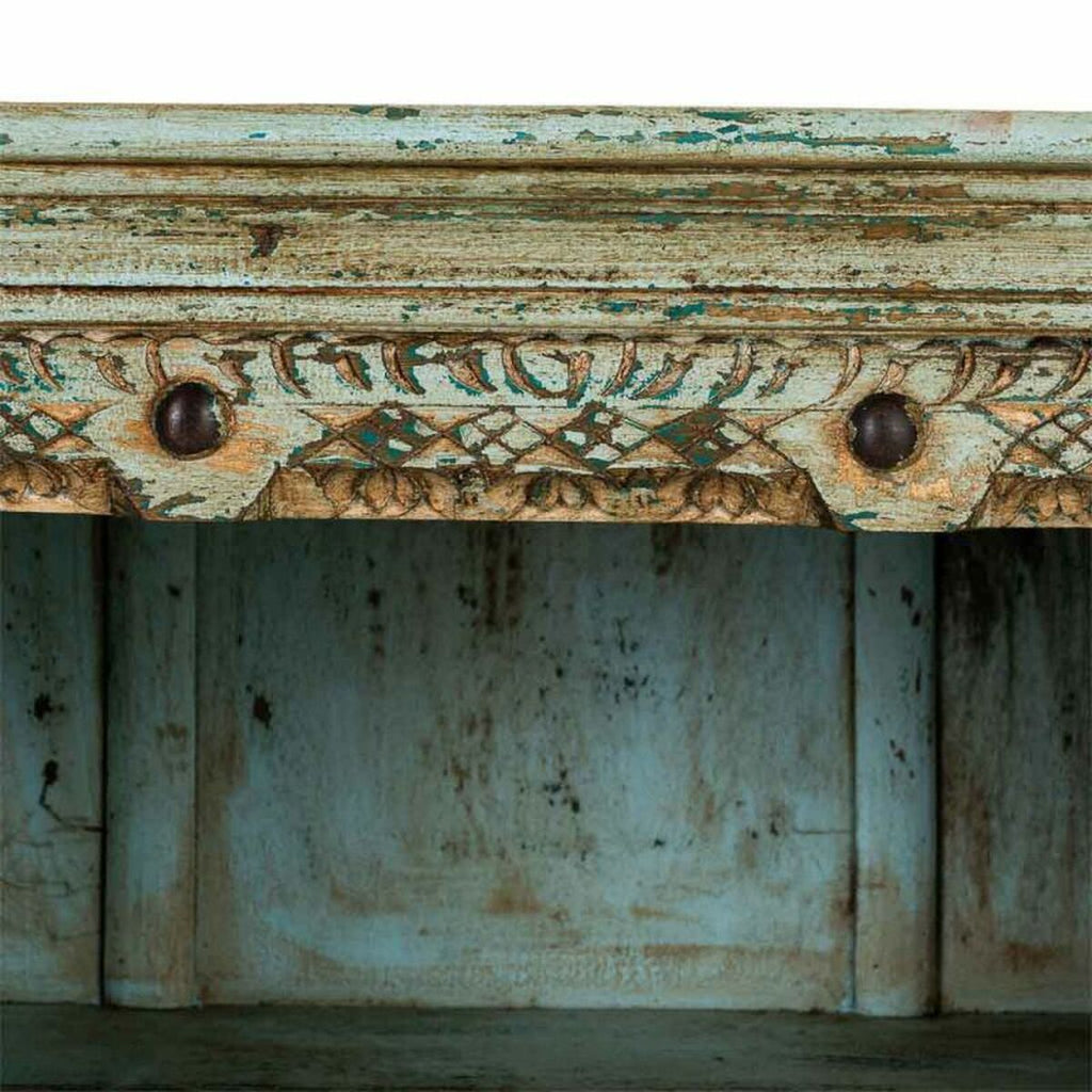 Aparador artesanal azul de madera de mango, 45 x 76 x 165 cm — imagen 8