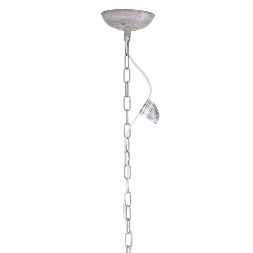 Lámpara de techo blanca y gris de metal, 134 x 77 x 77 cm — imagen 2