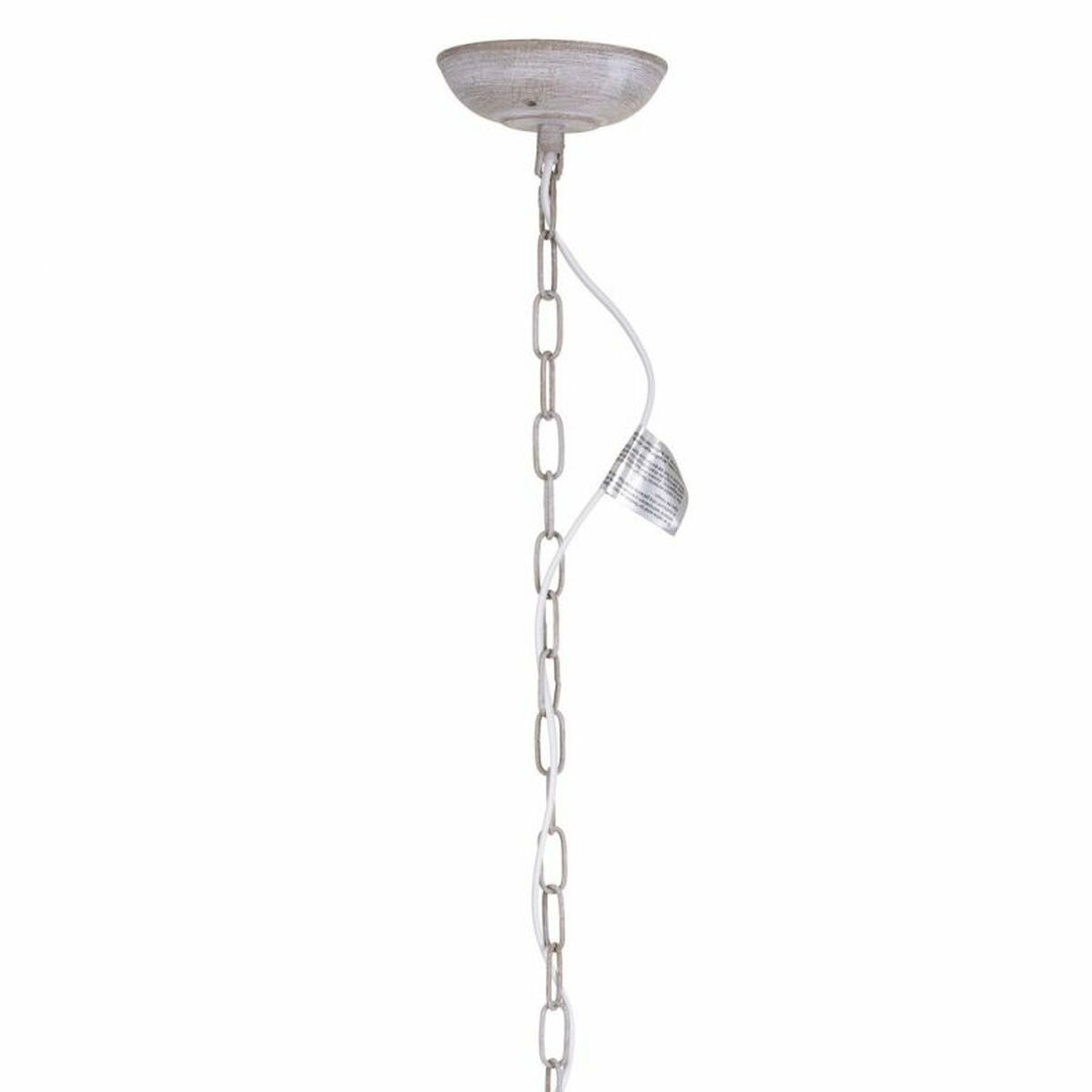 Lámpara de techo blanca y gris de metal, 134 x 77 x 77 cm — imagen 2