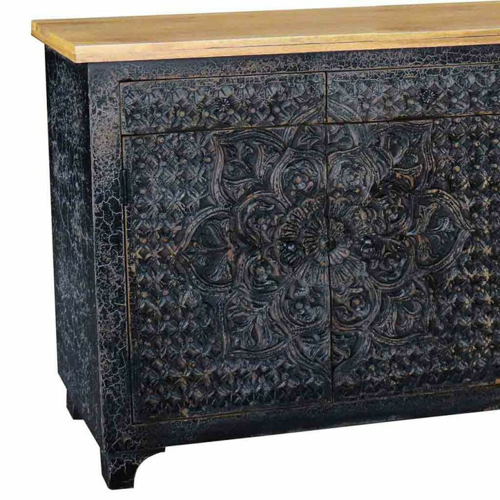 Aparador de madera de mango, estilo artesanal — imagen 4