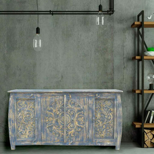 Aparador artesanal de madera de mango, 165 cm — imagen 2