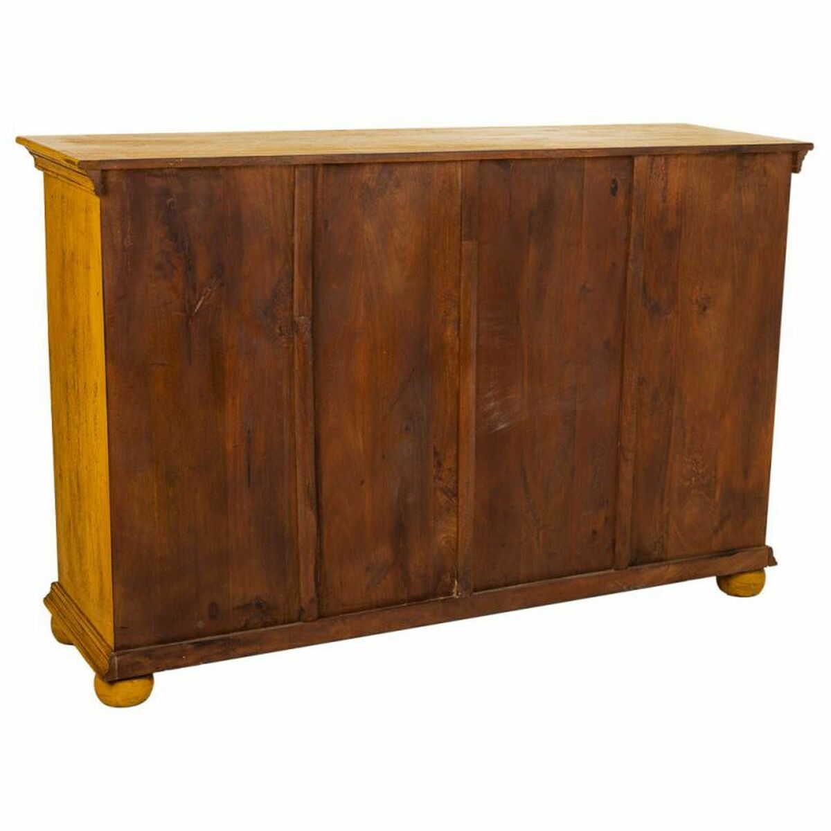 Aparador artesanal de hierro y madera de mango, amarillo — imagen 6