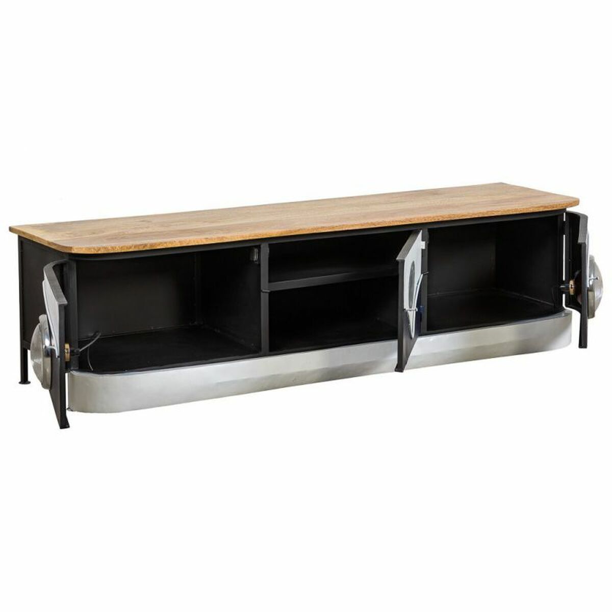 Aparador artesanal de madera de mango y metal, 183 cm — imagen 2
