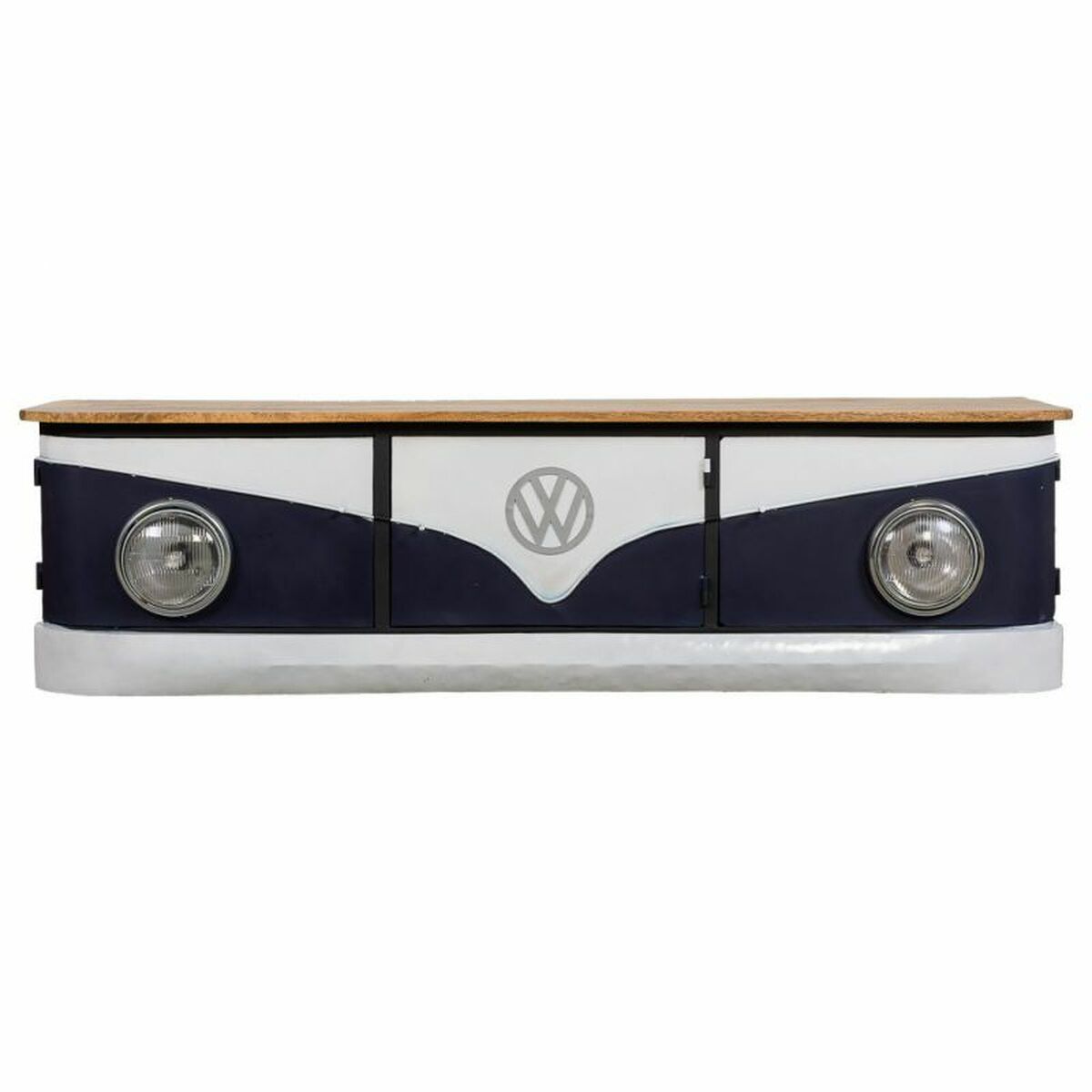 Aparador artesanal de madera de mango y metal, 183 cm — imagen 3