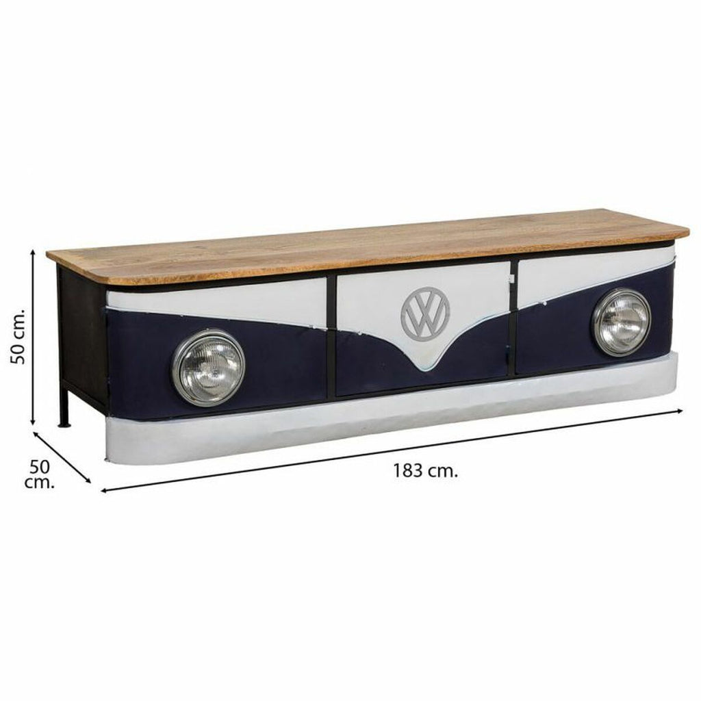 Aparador artesanal de madera de mango y metal, 183 cm — imagen 4