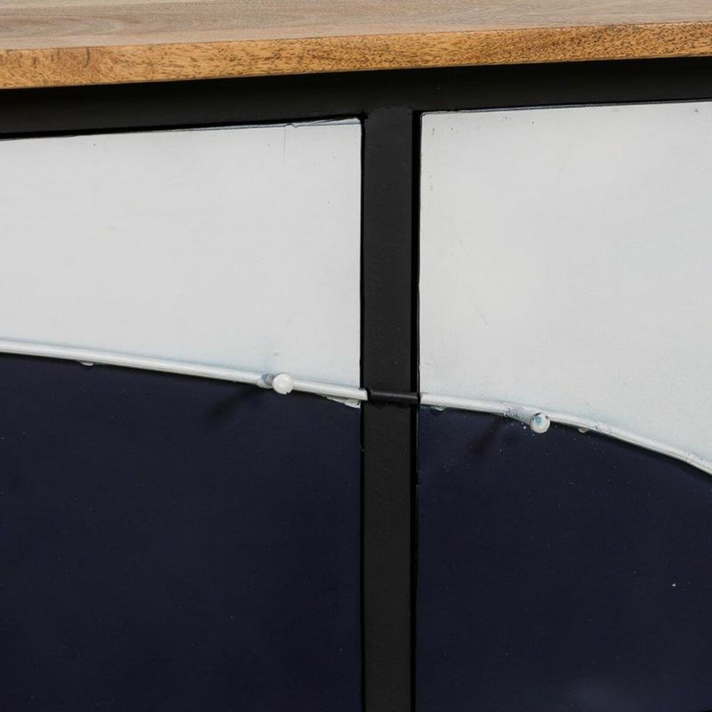 Aparador artesanal de madera de mango y metal, 183 cm — imagen 7