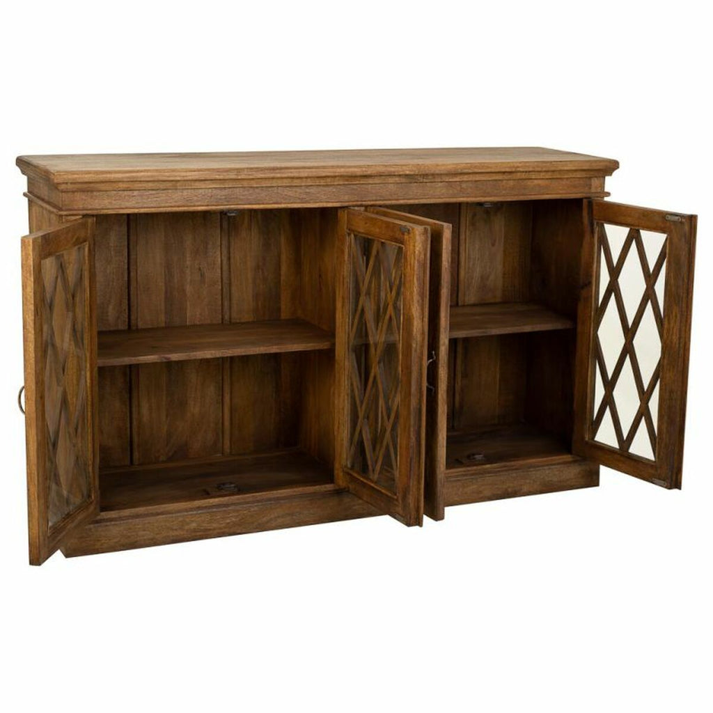 Aparador de madera y vidrio con 4 puertas, 170 cm — imagen 2