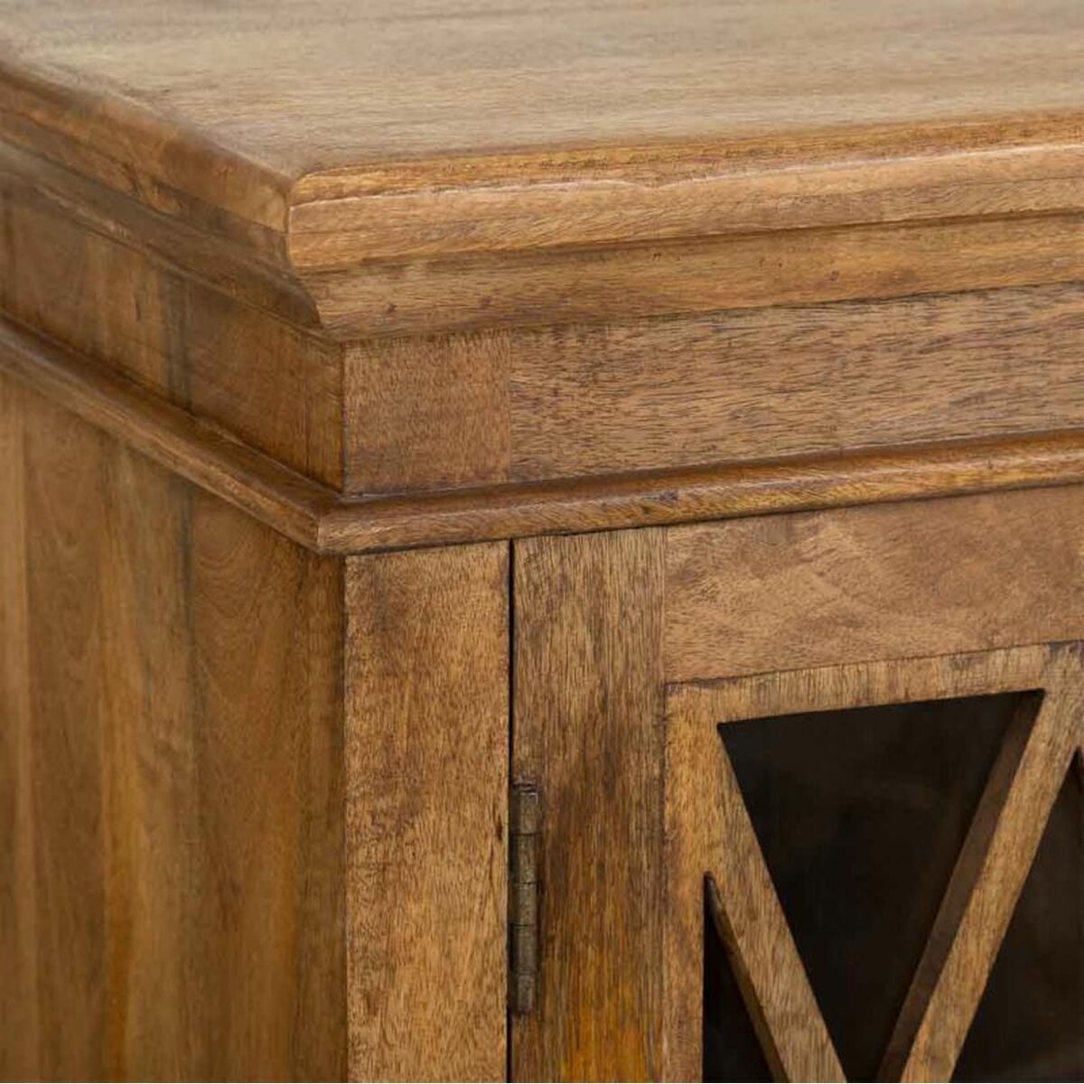 Aparador de madera y vidrio con 4 puertas, 170 cm — imagen 6