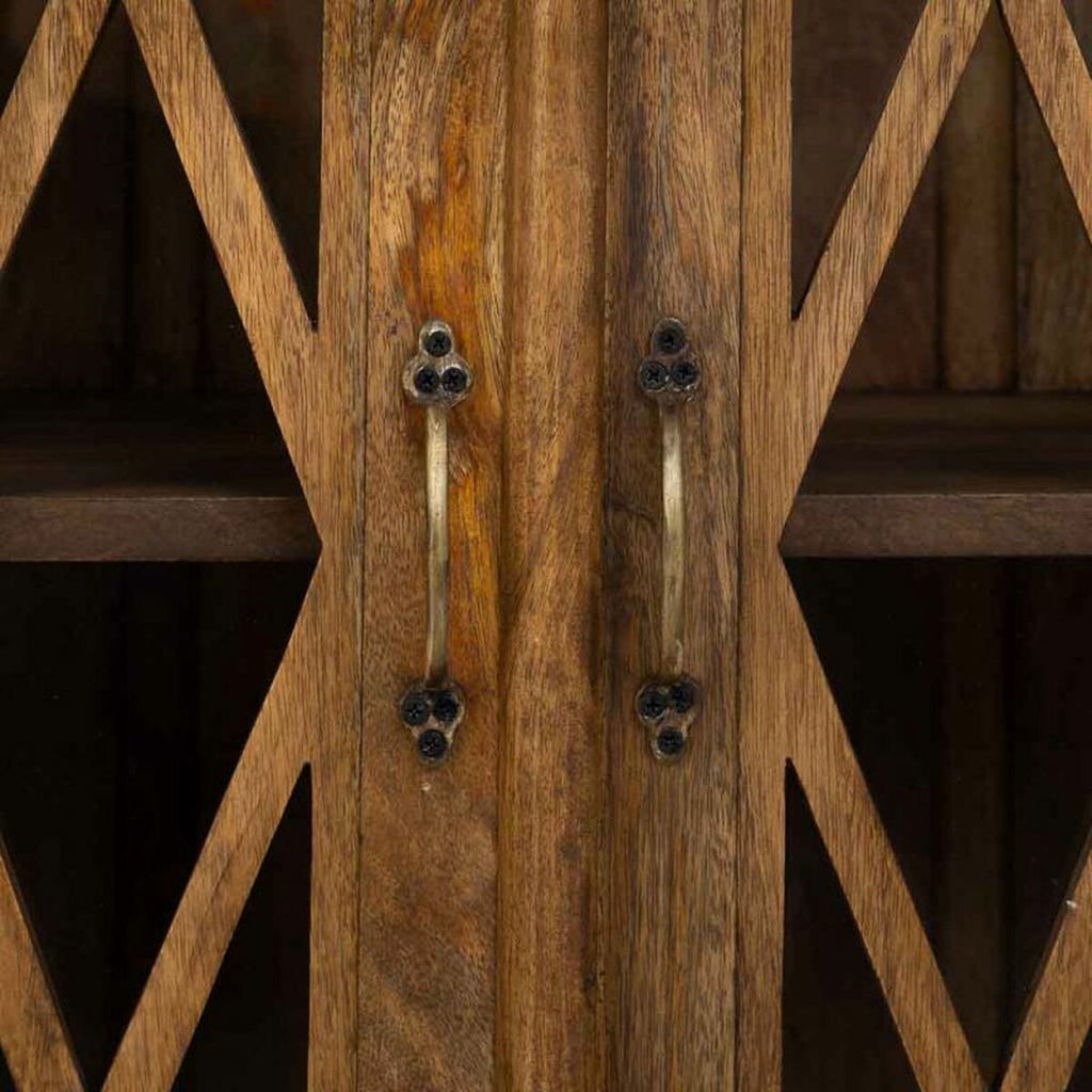 Aparador de madera y vidrio con 4 puertas, 170 cm — imagen 7
