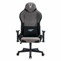 Silla gaming grande negra y gris, 5 ruedas
