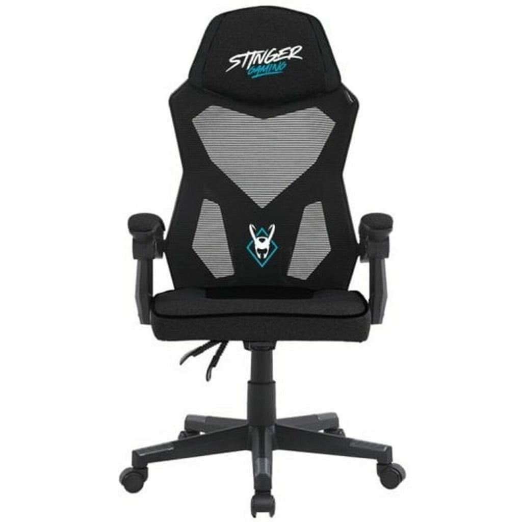 Silla gaming negra con altura regulable, modelo GM26-124