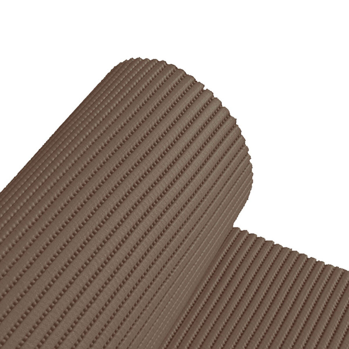 Alfombrilla antideslizante de PVC marrón en rollo, 15 m x 65 cm