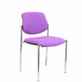 Silla de recepción lila en símil piel, 82 cm