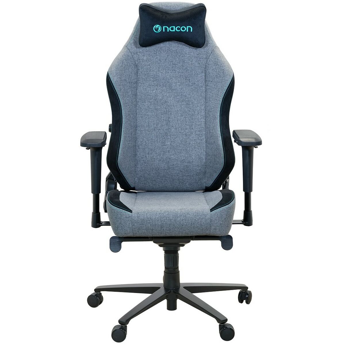 Silla gaming regulable con reposacabezas y ruedas