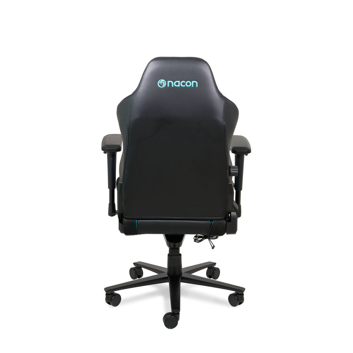 Silla gaming ajustable con LED, negro y verde — imagen 3