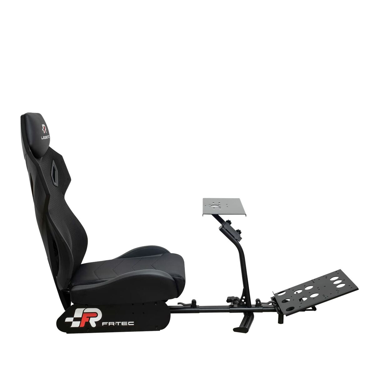 Silla gaming ergonómica de cuero sintético, negra — imagen 2