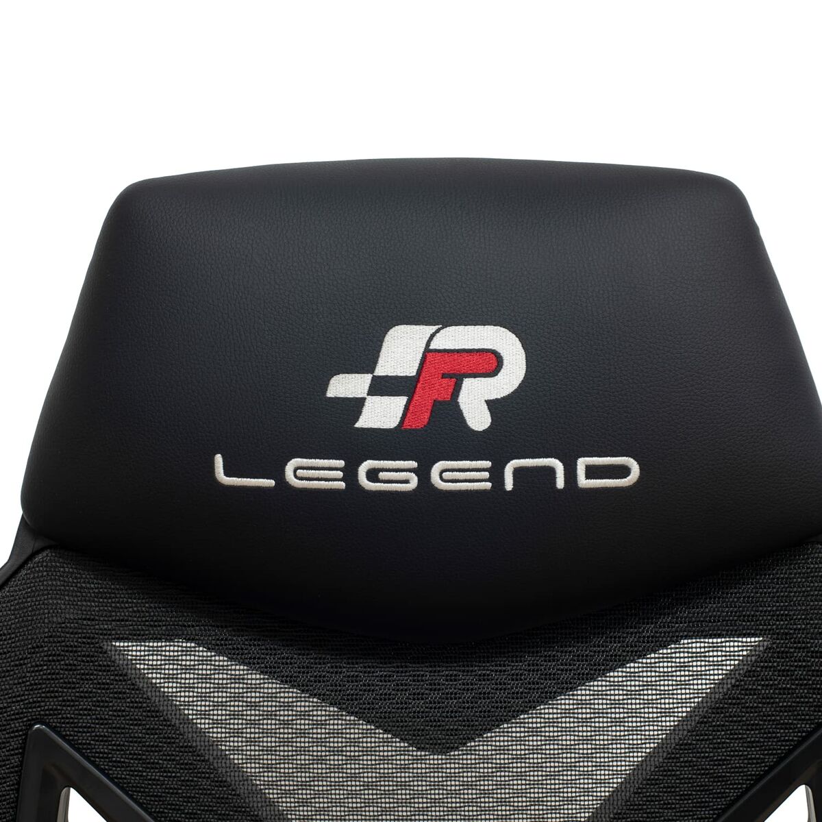 Silla gaming ergonómica de cuero sintético, negra — imagen 3