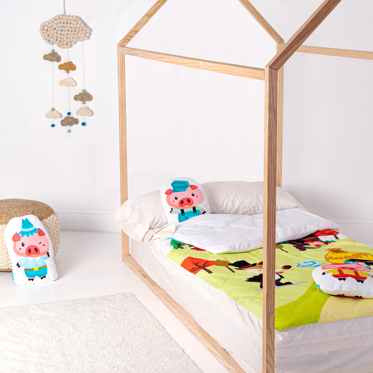 Funda de saco nórdico sin relleno multicolor, 105 x 200 cm — imagen 6