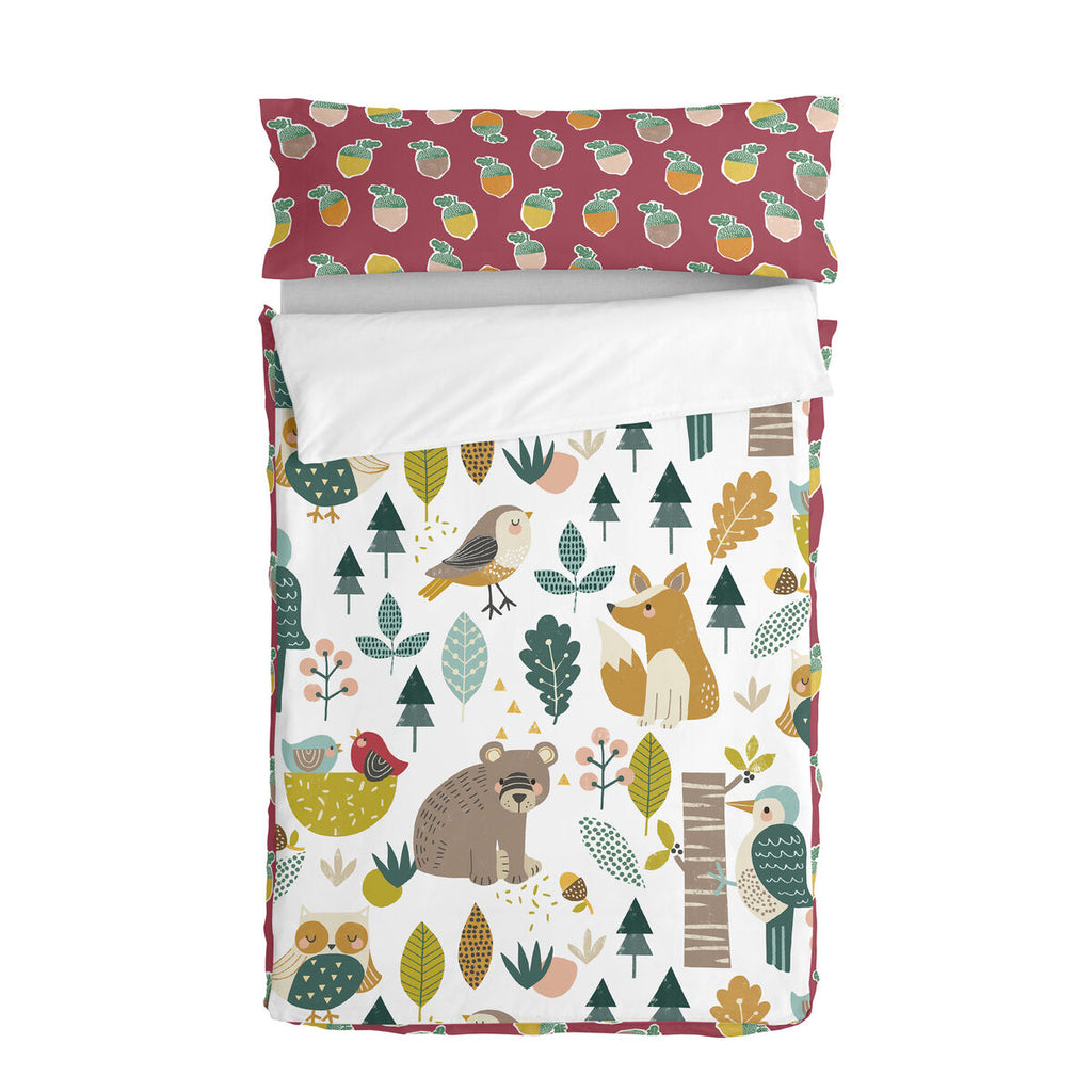 Saco nórdico sin relleno, estampado Harvestwood, cama de 105