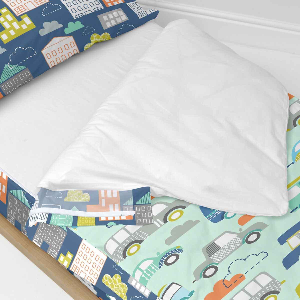 Saco nórdico sin relleno multicolor, cama de 90 — imagen 3
