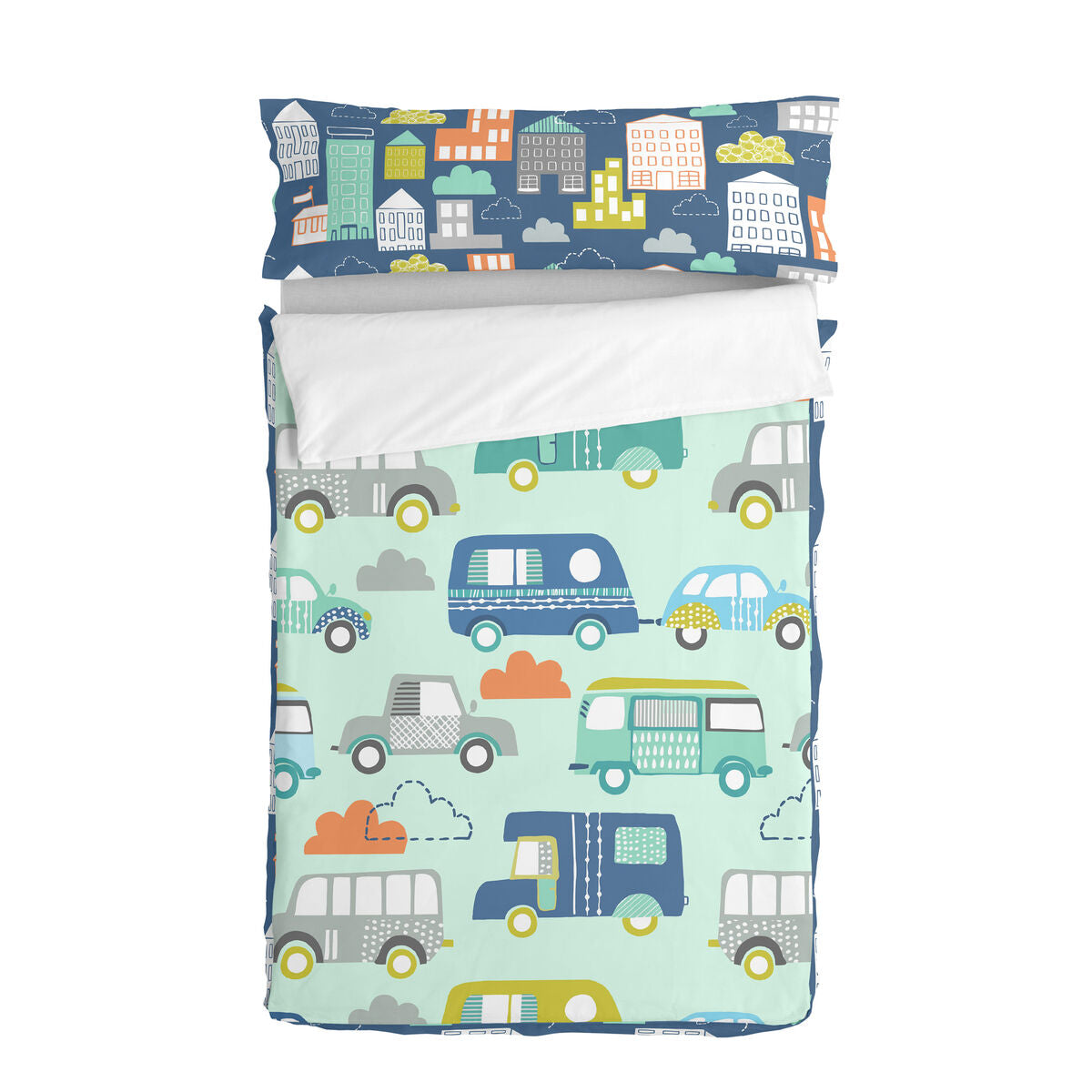Saco nórdico sin relleno multicolor, cama de 90