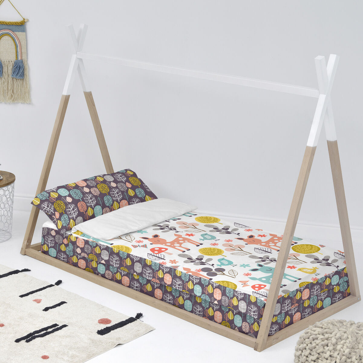Funda de saco nórdico sin relleno multicolor, 105 x 200 cm — imagen 2