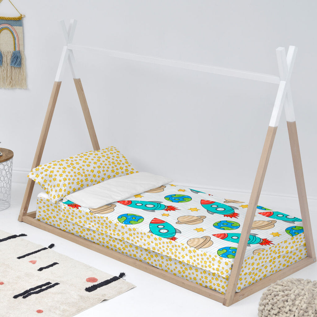 Saco nórdico infantil con relleno multicolor, 105 x 200 cm — imagen 2
