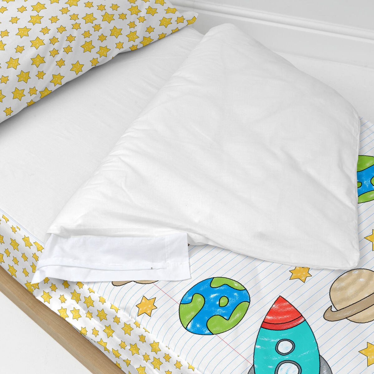 Saco nórdico infantil con relleno multicolor, 105 x 200 cm — imagen 3