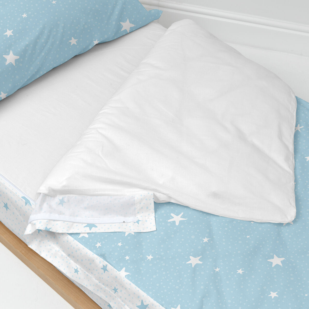 Saco nórdico infantil sin relleno Little Star azul, cama 90 — imagen 3