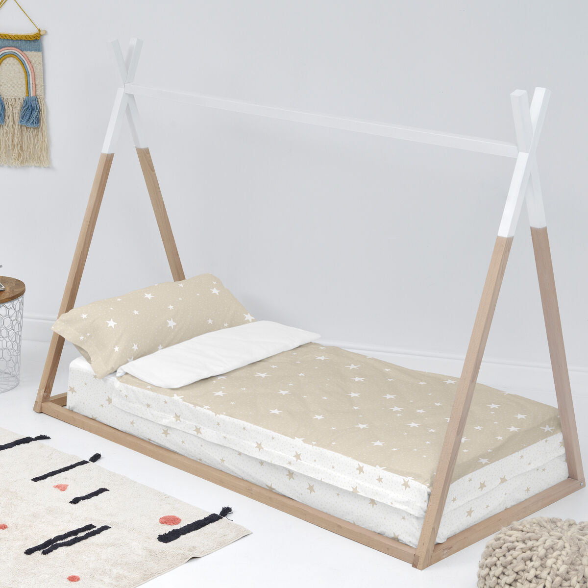 Saco nórdico infantil sin relleno Little Star beige, cama 90 — imagen 2