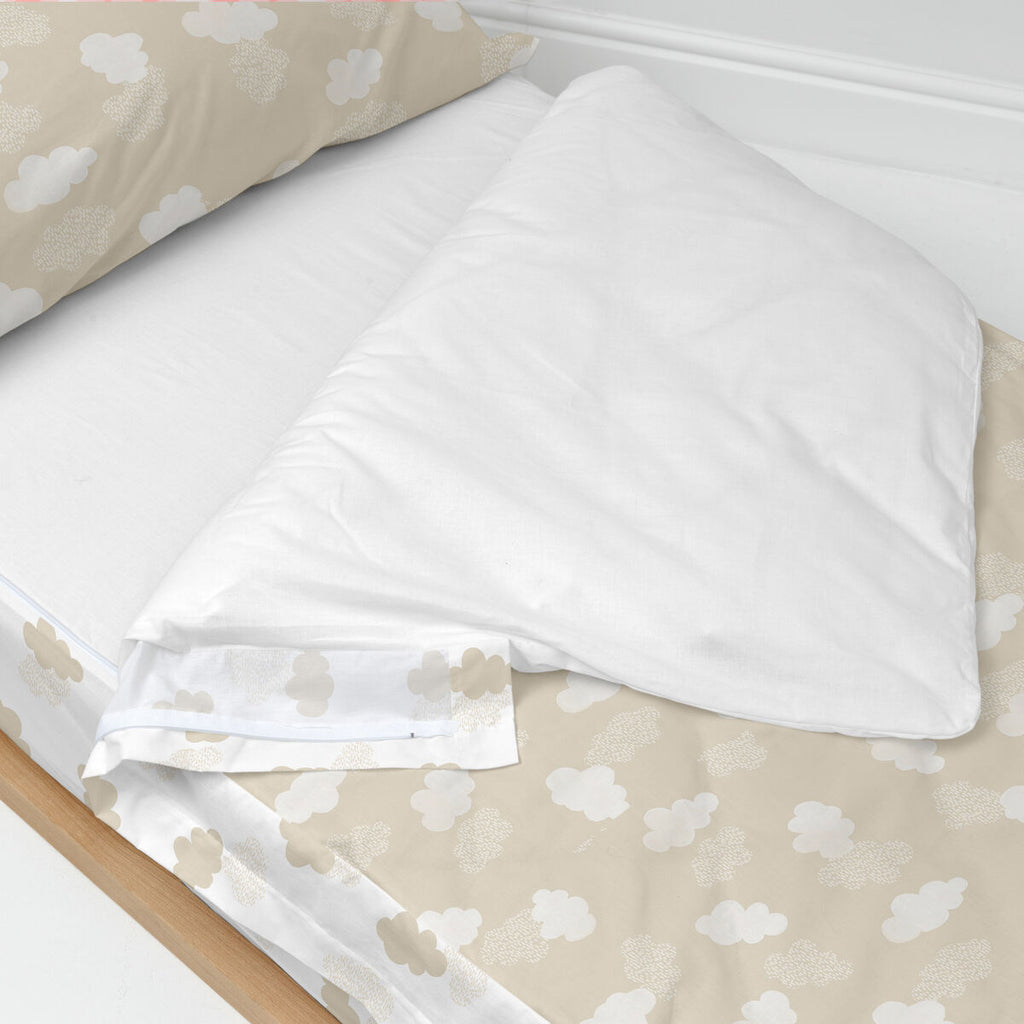 Funda de saco nórdico sin relleno beige, 105 x 200 cm — imagen 3