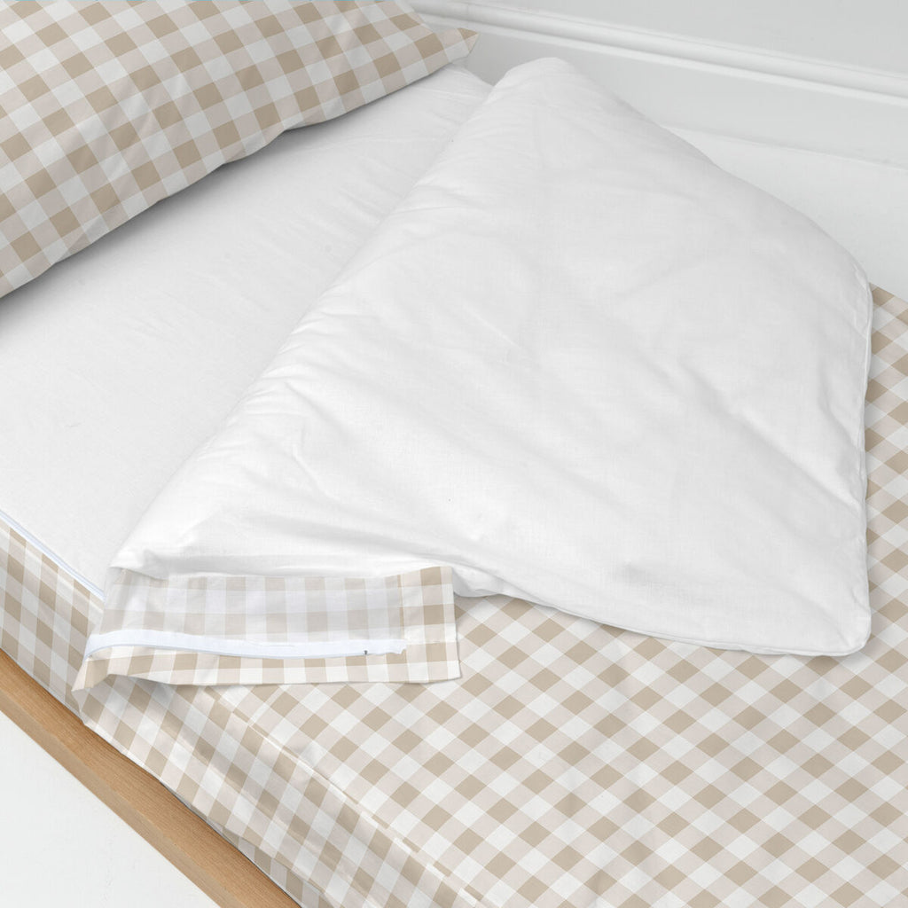 Saco nórdico infantil de algodón beige, cama de 90 — imagen 3
