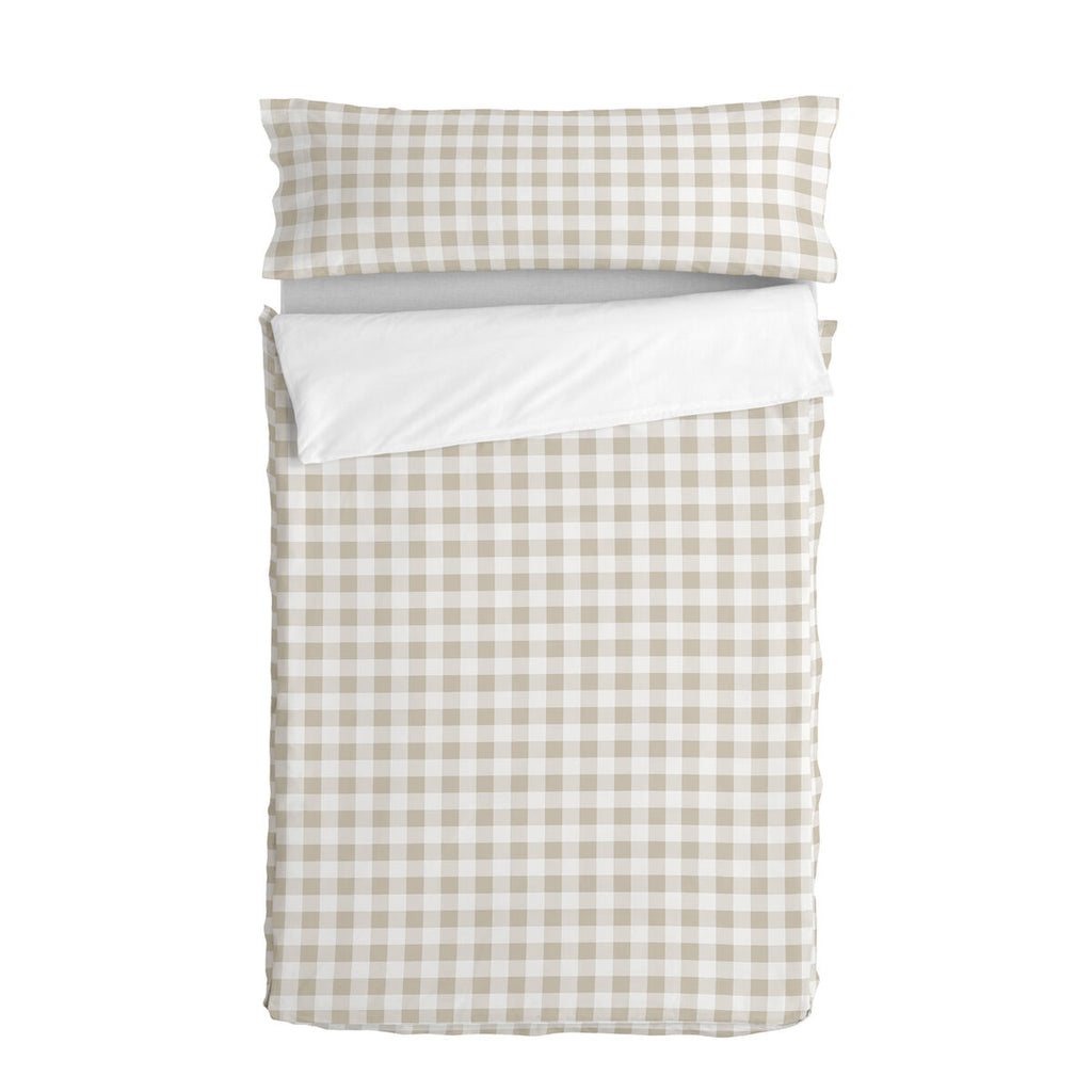 Saco nórdico infantil de algodón beige, cama de 90