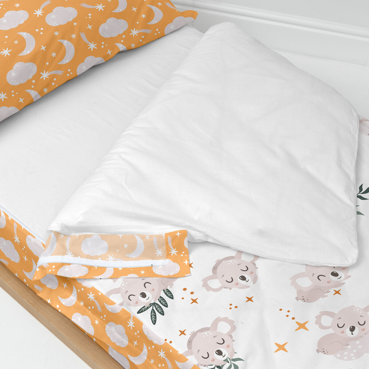 Saco nórdico infantil con relleno, koala multicolor, cama de 105 — imagen 3