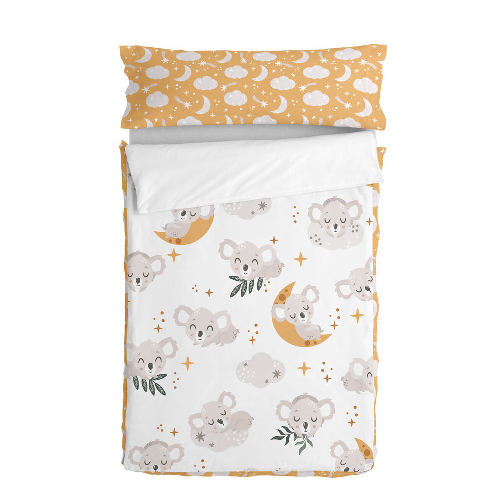 Saco nórdico infantil con relleno, koala multicolor, cama de 105