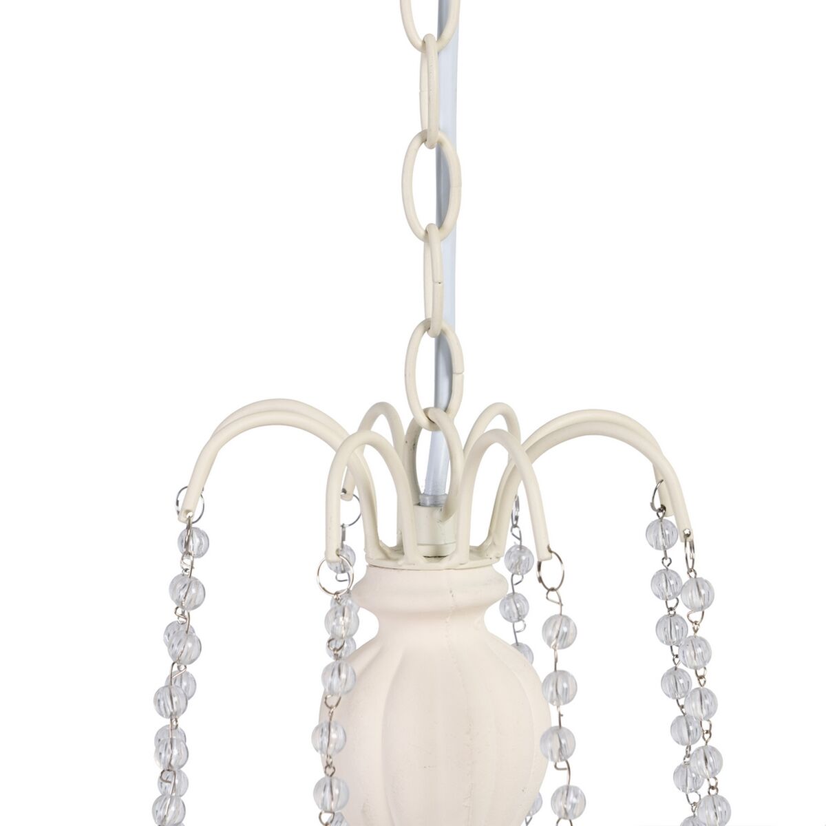 Lámpara de techo clásica beige de metal, 65 x 65 x 107 cm — imagen 2