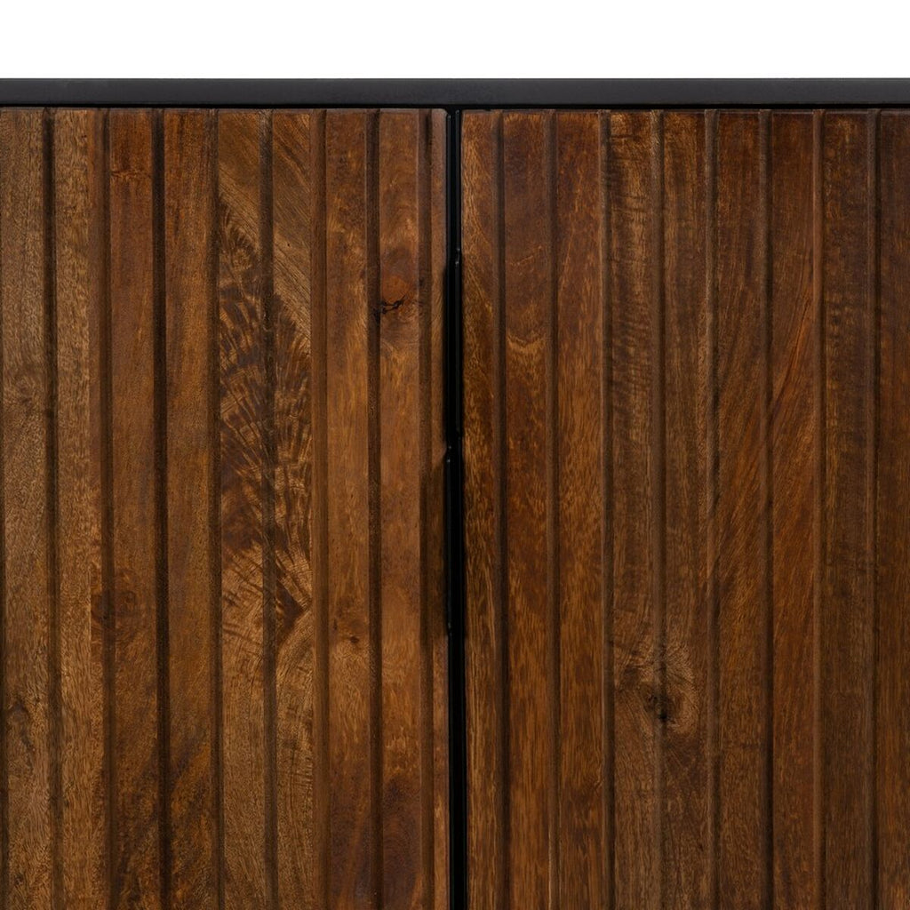 Aparador Abner marrón y negro de hierro y madera de mango — imagen 6