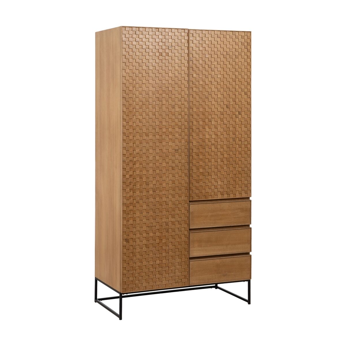 Aparador de hierro y madera MDF, requiere montaje