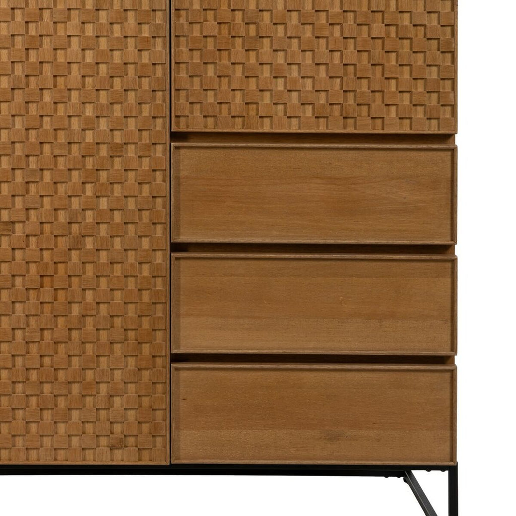 Aparador de hierro y madera MDF, requiere montaje — imagen 4