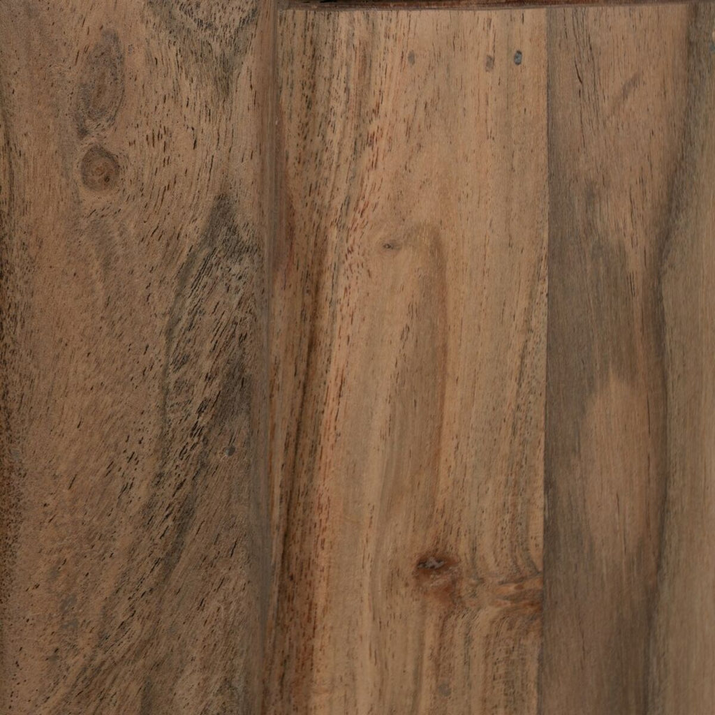 Aparador de madera de mango y cristal, 180 cm, sin montaje — imagen 9