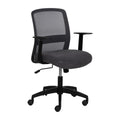 Silla de oficina negra con ruedas, 62 x 56 x 85,5 cm