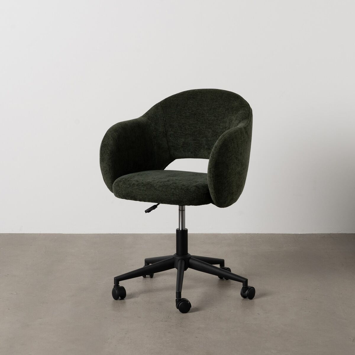 Silla de oficina negra y verde, 56 x 56 x 85 cm — imagen 2
