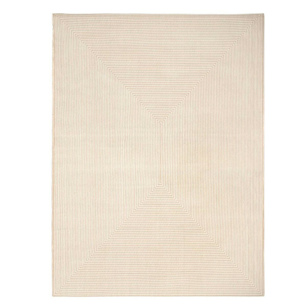 Alfombra de exterior Quadro, olefina marrón, 400 x 300 cm