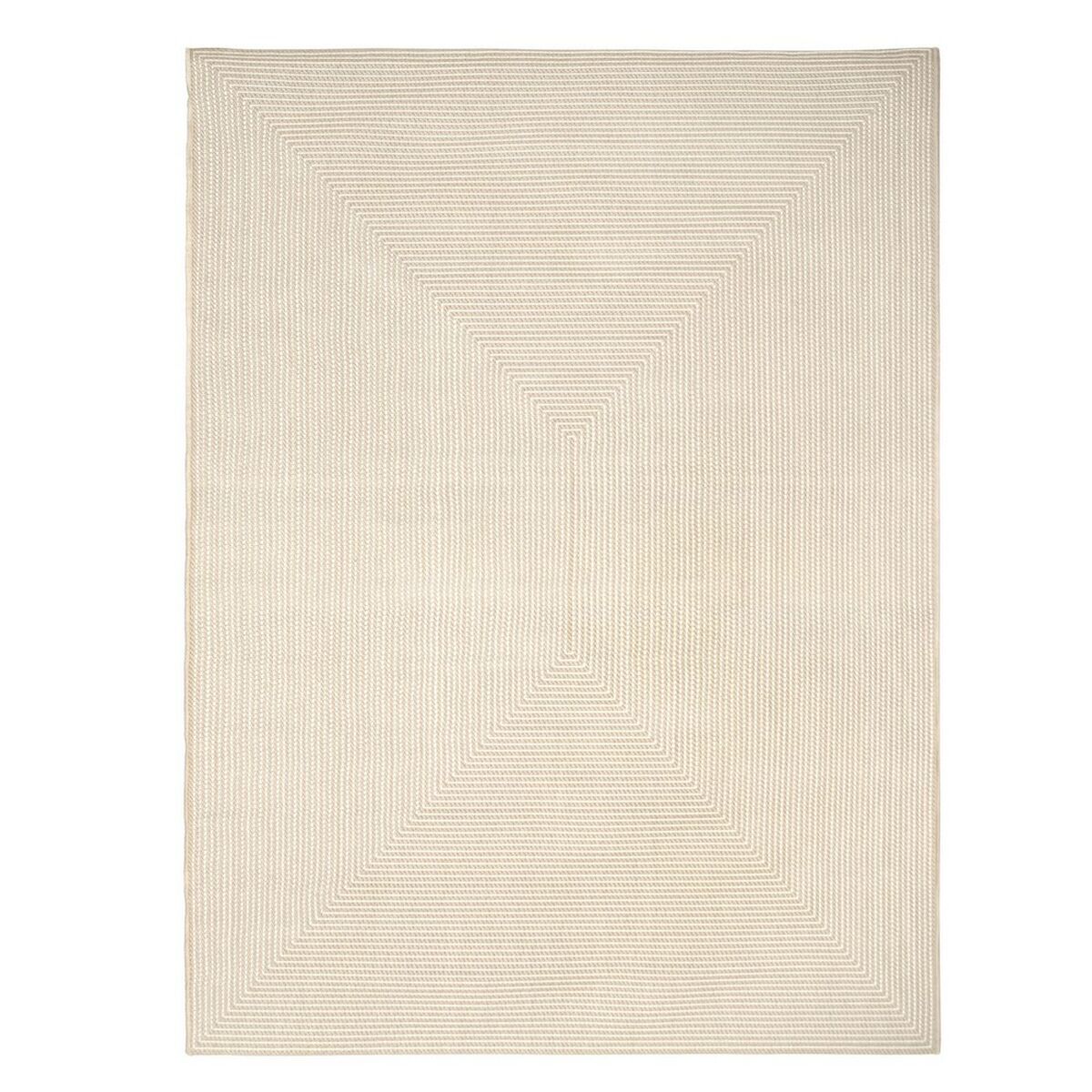 Alfombra de exterior Quadro, olefina marrón, 400 x 300 cm