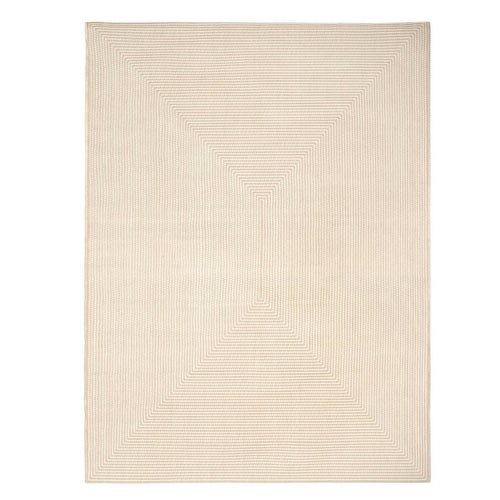 Alfombra de exterior Quadro, olefina marrón, 400 x 300 cm