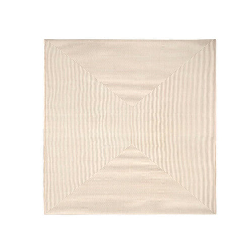 Alfombra de exterior de olefina marrón, 300 x 300 cm