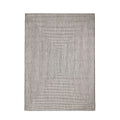 Alfombra de exterior gris, 250 cm de ancho