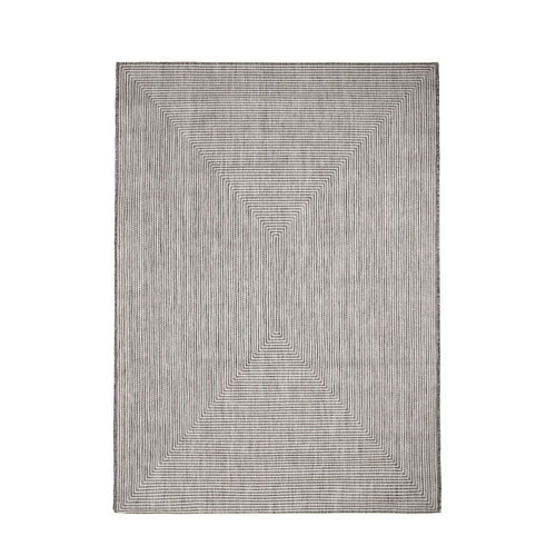 Alfombra de exterior gris, 250 cm de ancho