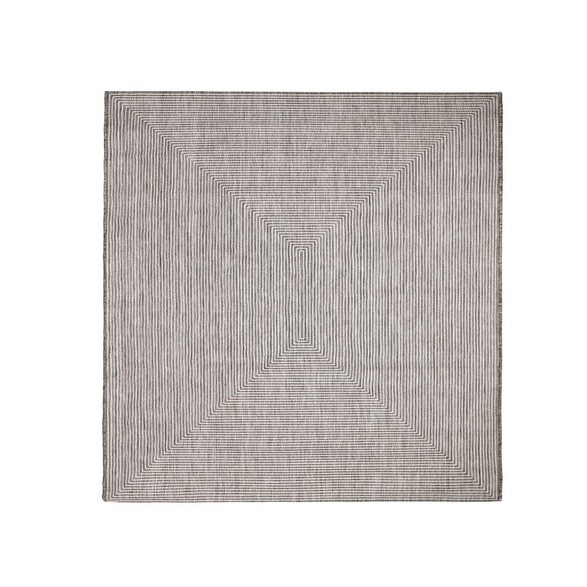 Alfombra de exterior gris de 300 x 300 cm