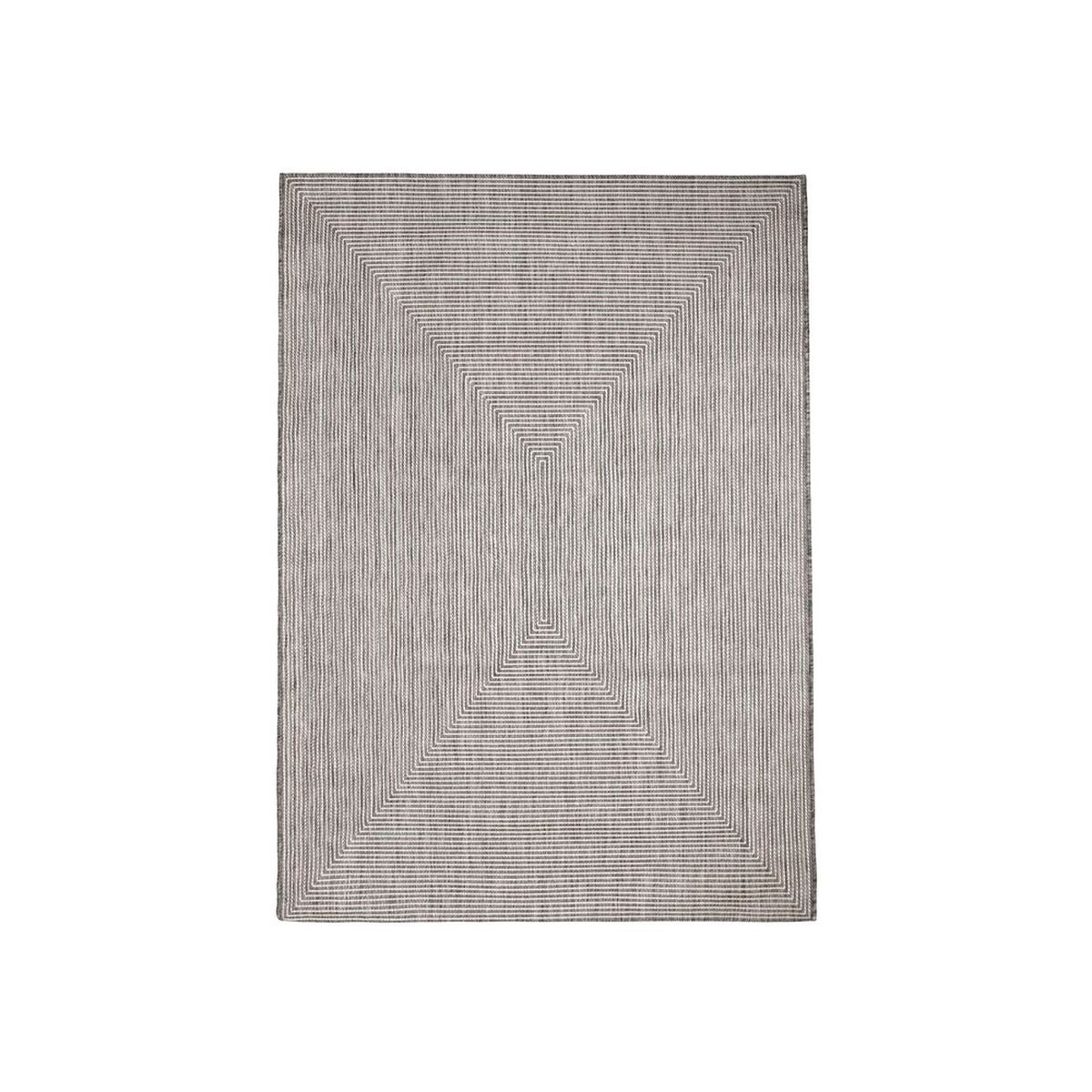 Alfombra de exterior Quadro en olefina, gris, 200 x 300 cm